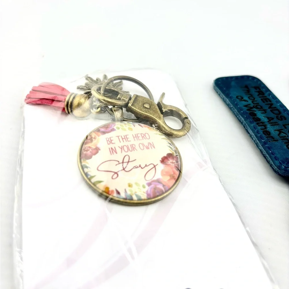 Best Friends Inspirational Keychain Gift Bundle - Lot of 3 (Urban Charm)